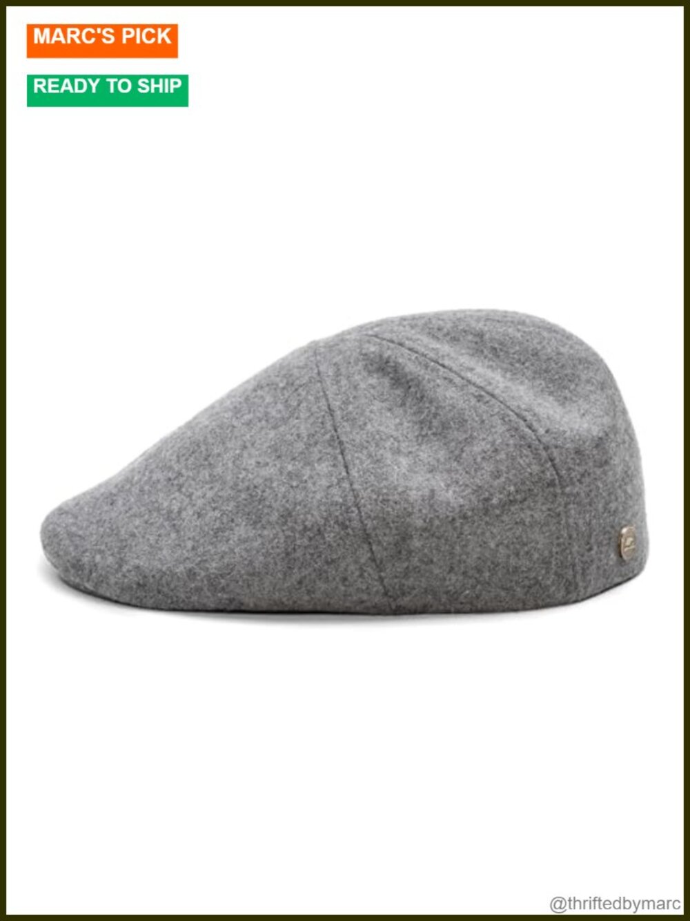 100% Wool Flat Cap for Men and Women Classic 5 Panel Newsboy Hat